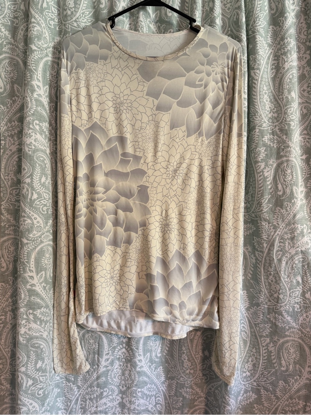 Terry Cycling Soleil Long Sleeve Sun Shirt UPF 50+ Succulent Floral Print